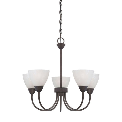 Elk Thomas Tia 22.5 Inch Wide 9 Light Chandelier in Painted Bronze Model: 190006763