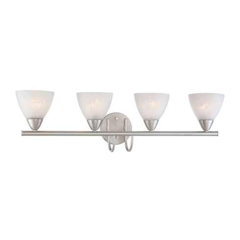 Elk Thomas Tia 30.75 Inch Wide 4 Light Vanity Light in Matte Nickel Model: 190018117