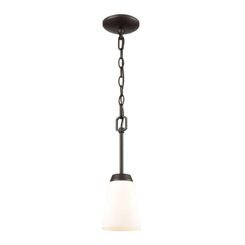 Elk Thomas Winslow 5 Inch Wide 1 Light Mini Pendant in Oil Rubbed Bronze Model: CN310151