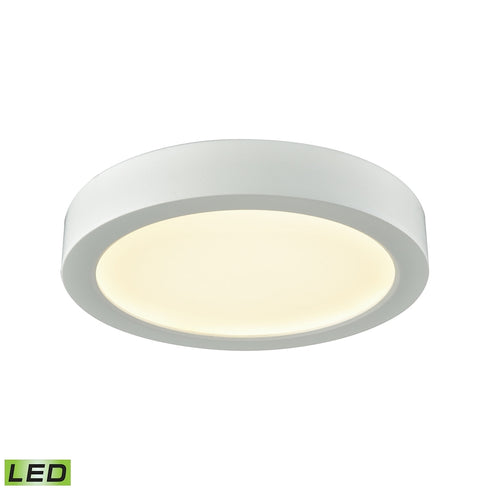 Elk Titan 1 Light FLUSH MOUNT in White Finish Model: CL781034