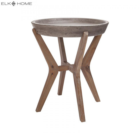 Elk Tonga ACCENT TABLE in Atlantic Brushed Finish Model: 157-034