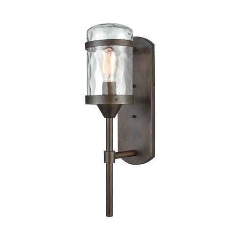 Elk Torch 1 Light Outdoor Wall Lamp in Hazelnut Bronze Model: 45411/1