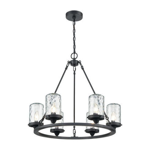 Elk Torch HANGING in Charcoal Finish Model: 45406/6