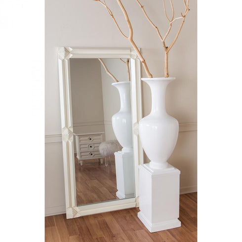 Elk Trieste VASE JAR BOTTLE in Gloss White Finish Model: 9166-071