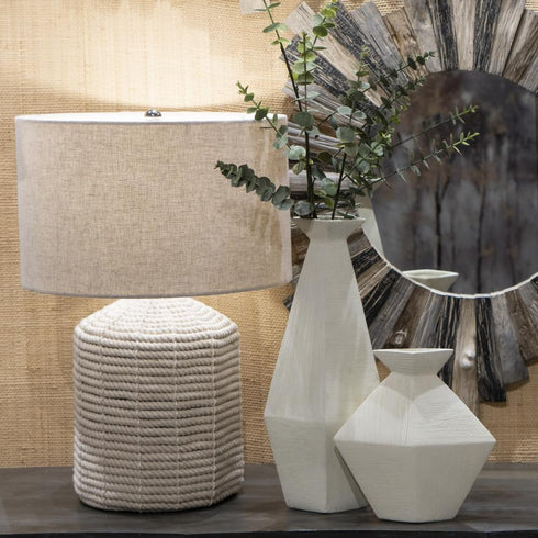 Elk Tripp Vase Large in Beige Finish Model: H0017-10711