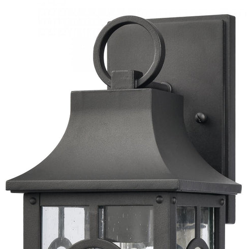 Elk Triumph 14.5 Inch High 1 Light Outdoor Sconce in Textured Black Model: 89602/1