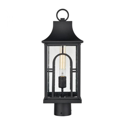 Elk Triumph 19.75 Inch High 1 Light Outdoor Post Light in Textured Black Model: 89604/1