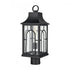 Elk Triumph 19.75 Inch High 1 Light Outdoor Post Light in Textured Black Model: 89604/1