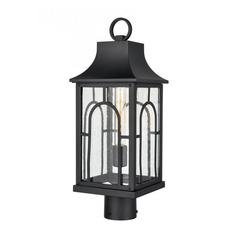 Elk Triumph 19.75 Inch High 1 Light Outdoor Post Light in Textured Black Model: 89604/1