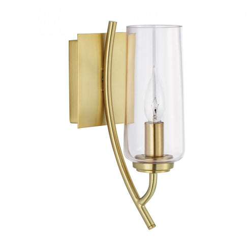 Elk Tulip 11.75 Inch High 1 Light Sconce in Acid Dipped Black Model: 8153-ADB-CL