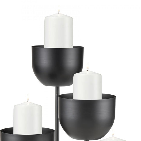 Elk Tulip CANDLE CANDLEHOLDER in Matte Black Finish Model: 3200-232