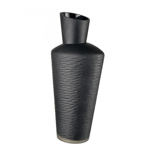 Elk Tuxedo Vase Large in Black Finish Model: H0047-10477