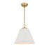 Elk Vellus 14 Inch Wide 1 Light Pendant in Matte White Model: 68174/1