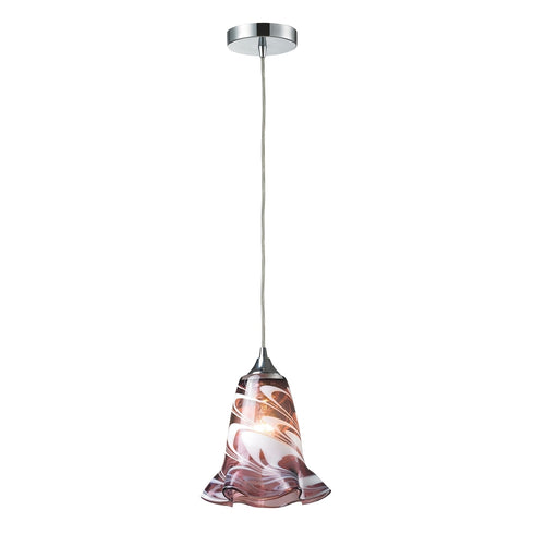 Elk Vestido 1 Light MINI PENDANT in Polished Chrome Finish Model: 31342/1VPUR