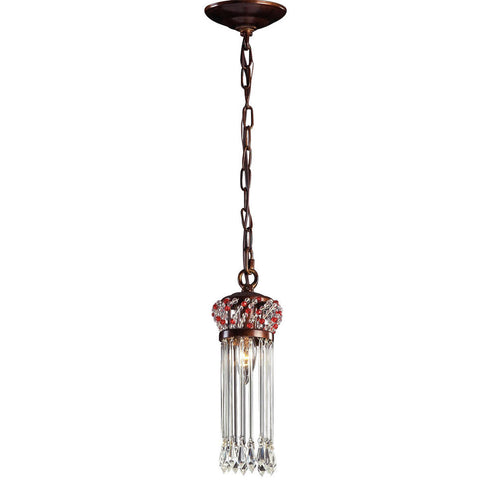 Elk Victoria 1 Light MINI PENDANT in Chestnut Bronze Finish Model: 2891/1