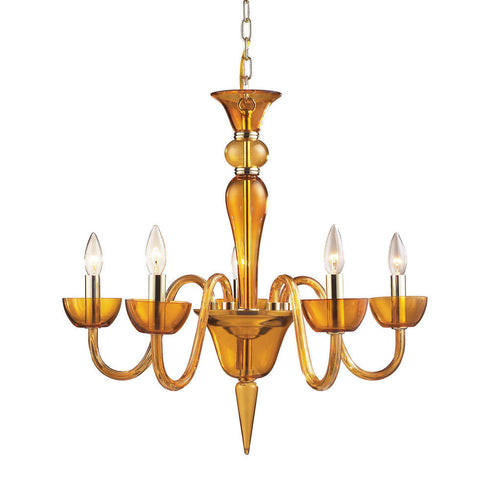 Elk Vidriana 5 Light CHANDELIER in Polished Chrome Finish Model: 6211/5