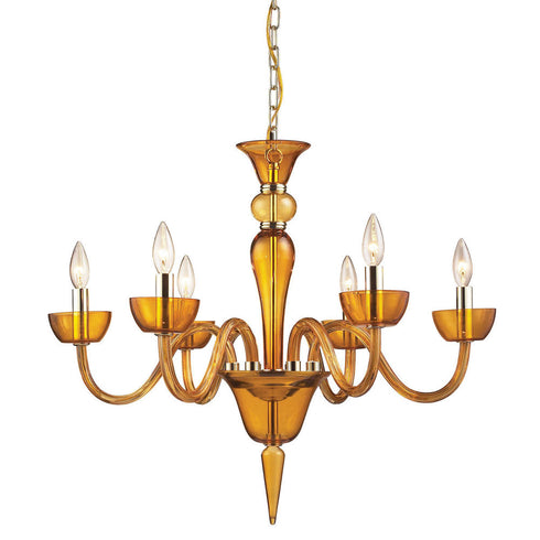 Elk Vidriana 6 Light CHANDELIER in Polished Chrome Finish Model: 6212/6