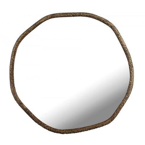 Elk Warped Wall Mirror in Aged Brass Model: H0896-10955