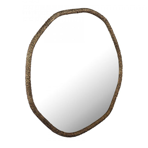 Elk Warped Wall Mirror in Aged Brass Model: H0896-10955
