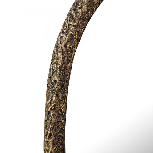 Elk Warped Wall Mirror in Aged Brass Model: H0896-10955