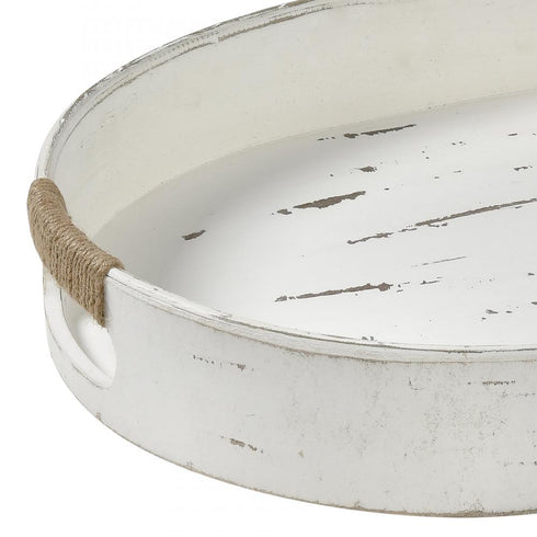 Elk Waterfront BOWL TRAY in Weathered White Finish Model: 643316