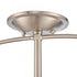 Elk Wentworth 17 Inch Wide 3 Light Semi Flush Mount Brushed Nickel Model: 89453/3