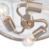 Elk Wentworth 17 Inch Wide 3 Light Semi Flush Mount Brushed Nickel Model: 89453/3