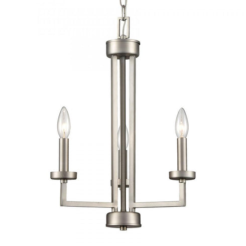 Elk West End 3 Light CHANDELIER in Brushed Nickel Finish Model: CN240322