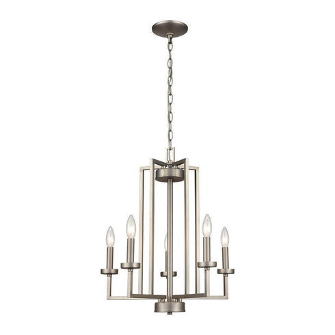 Elk West End 6 Light CHANDELIER in Brushed Nickel Finish Model: CN240522