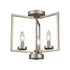 Elk West End SEMI FLUSH MOUNT in Brushed Nickel Finish Model: CN240382