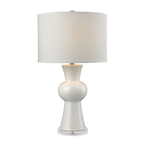 Elk White Ceramic TABLE LAMP in Gloss White Finish Model: D2618