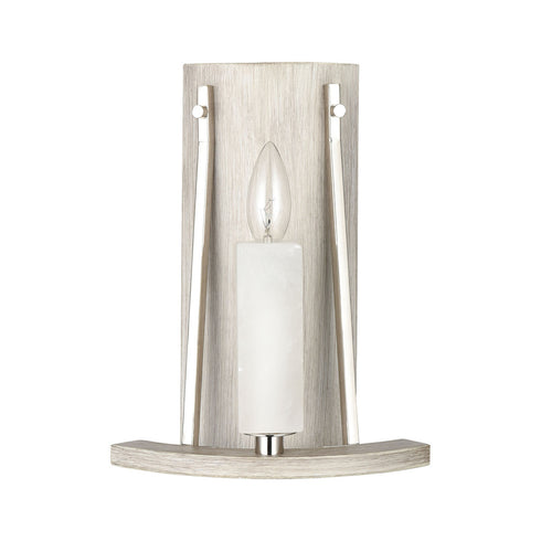 Elk White Stone SCONCE in Polished Nickel Finish Model: 69340/1