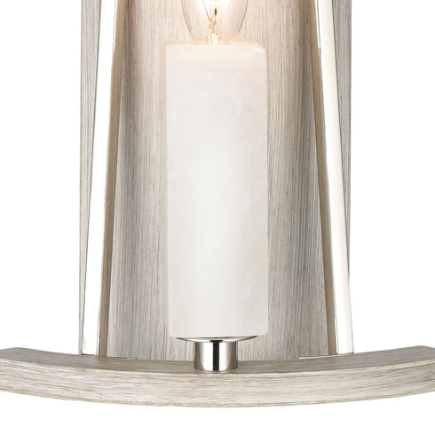 Elk White Stone SCONCE in Polished Nickel Finish Model: 69340/1