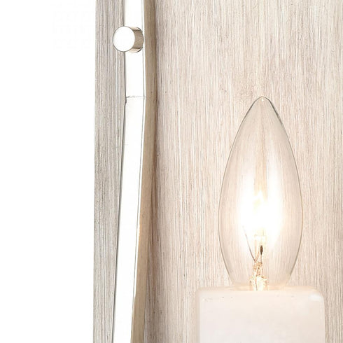 Elk White Stone SCONCE in Polished Nickel Finish Model: 69340/1