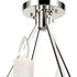 Elk White Stone SEMI FLUSH MOUNT in Polished Nickel Finish Model: 69345/4