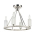 Elk White Stone SEMI FLUSH MOUNT in Polished Nickel Finish Model: 69345/4