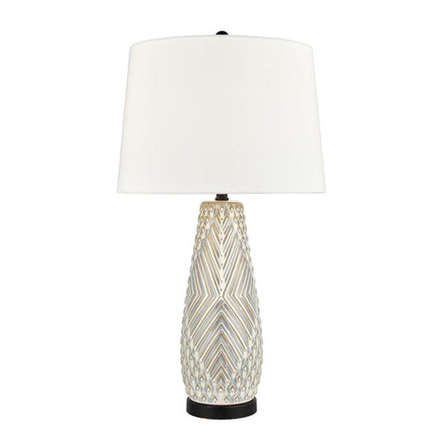 Elk Whitland 30 Inch High 1 Light Table Lamp Gray in Gray Glazed Finish Model: S0019-9491