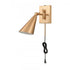 Elk Whitmire 10.25 Inch High 1 Light Plug I Hardwire Sconce in Brushed Gold Model: EC89231/1