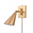 Elk Whitmire 10.25 Inch High 1 Light Plug I Hardwire Sconce in Brushed Gold Model: EC89231/1