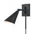 Elk Whitmire 10.25 Inch High 1 Light Plug I Hardwire Sconce in Matte Black Model: EC89221/1