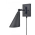Elk Whitmire 10.25 Inch High 1 Light Plug I Hardwire Sconce in Matte Black Model: EC89221/1
