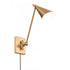 Elk Whitmire 10.5 Inch High 1 Light Plug I Hardwire Sconce in Brushed Gold Model: EC89230/1