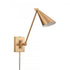 Elk Whitmire 10.5 Inch High 1 Light Plug I Hardwire Sconce in Brushed Gold Model: EC89230/1