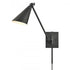 Elk Whitmire 10.5 Inch High 1 Light Plug I Hardwire Sconce in Matte Black Model: EC89220/1