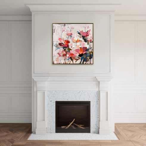 Elk Wild Garden WALL ART in Pink Finish Model: S0016-8149
