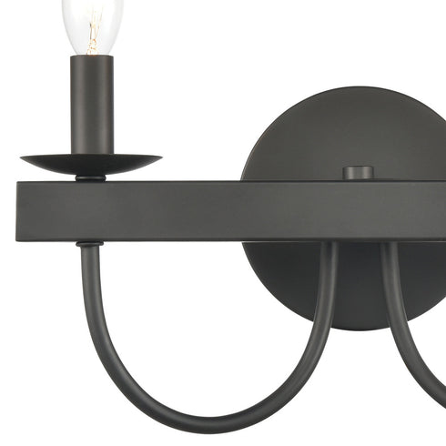 Elk Williamson VANITY LIGHT in Black Finish Model: 75074/2