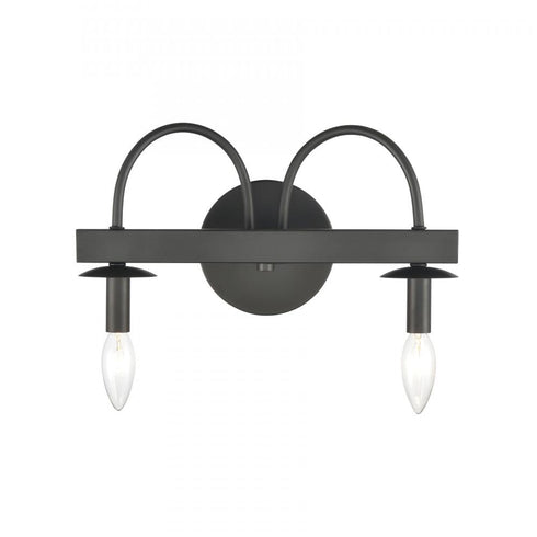 Elk Williamson VANITY LIGHT in Black Finish Model: 75074/2