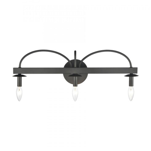 Elk Williamson VANITY LIGHT in Black Finish Model: 75075/3