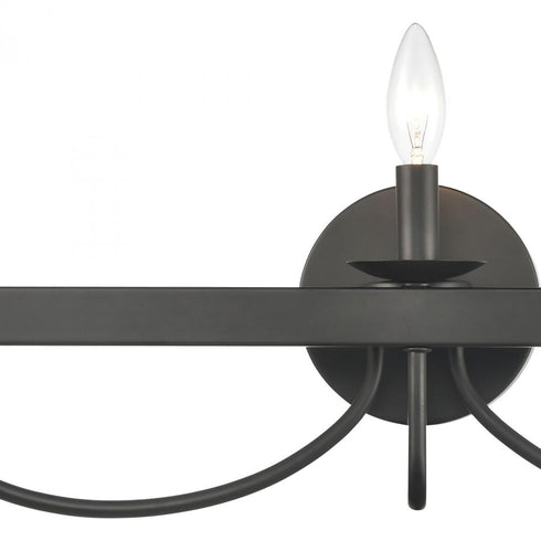 Elk Williamson VANITY LIGHT in Black Finish Model: 75075/3
