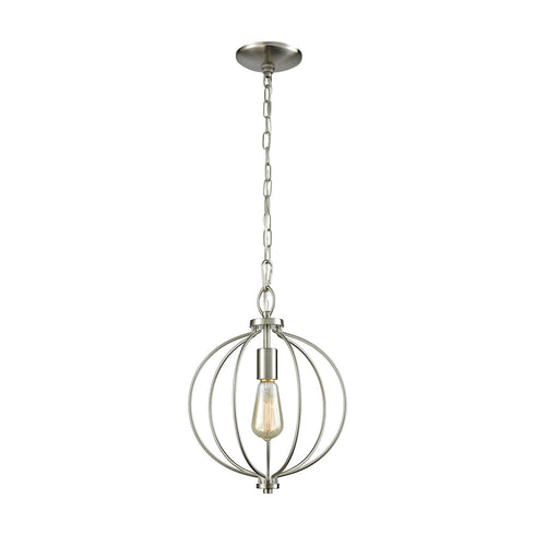 Elk Williamsport 1 Light MINI PENDANT in Brushed Nickel Finish Model: CN15712